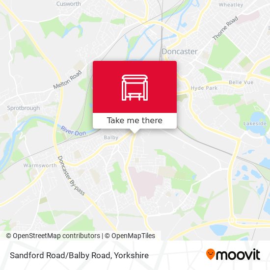 Sandford Road/Balby Road map