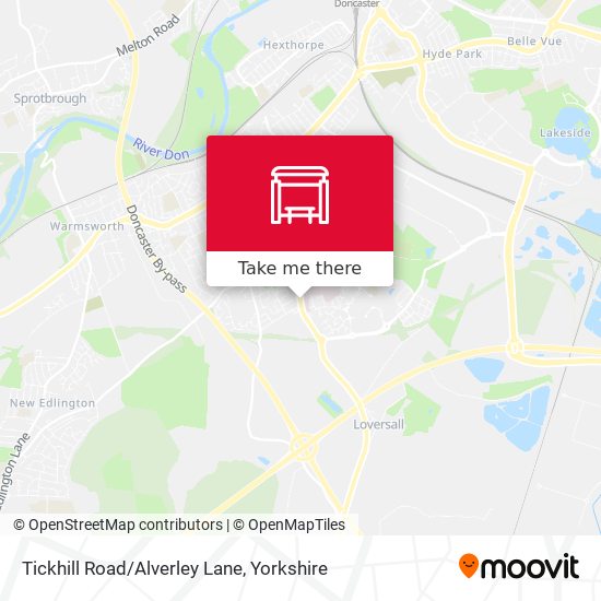 Tickhill Road/Alverley Lane map