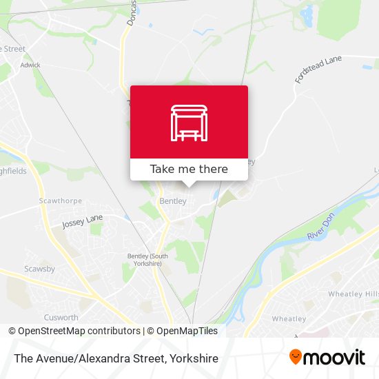 The Avenue/Alexandra Street map