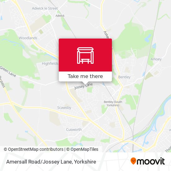 Amersall Road/Jossey Lane map
