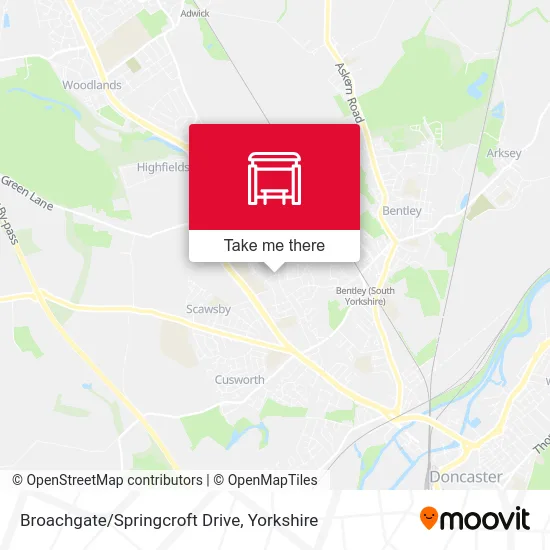 Broachgate/Springcroft Drive map
