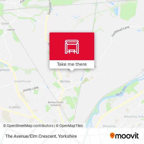 The Avenue/Elm Crescent map