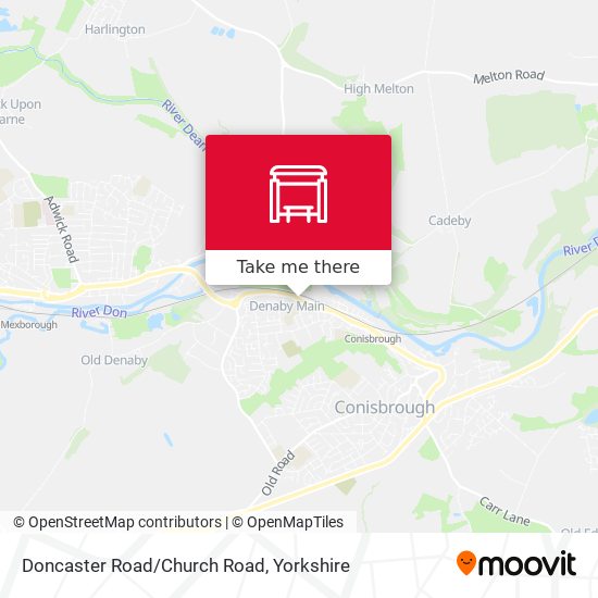 Doncaster Road/Church Road map