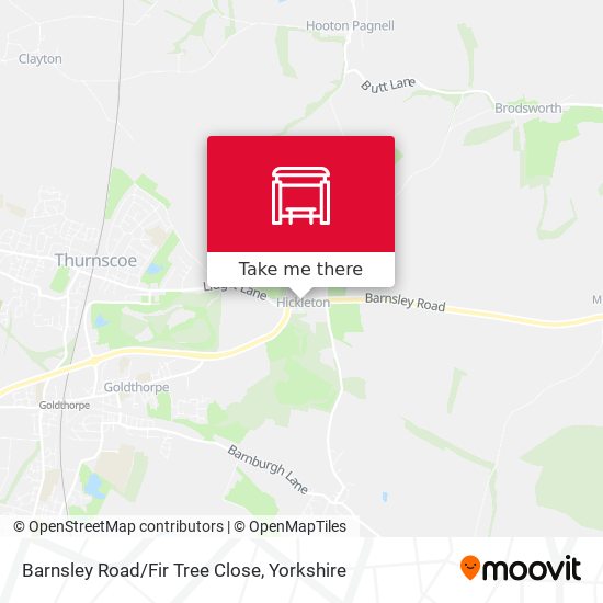 Barnsley Road/Fir Tree Close map