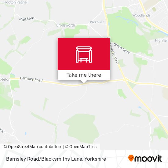 Barnsley Road/Blacksmiths Lane map