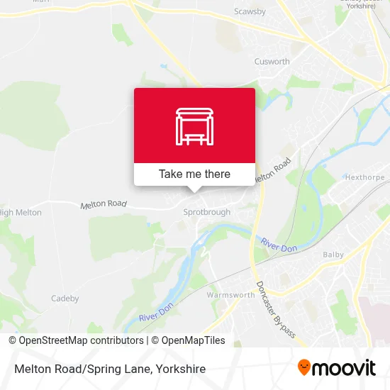 Melton Road/Spring Lane map