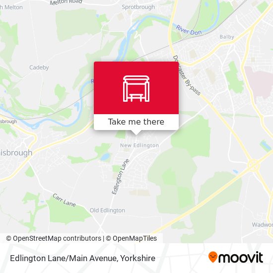 Edlington Lane/Main Avenue map