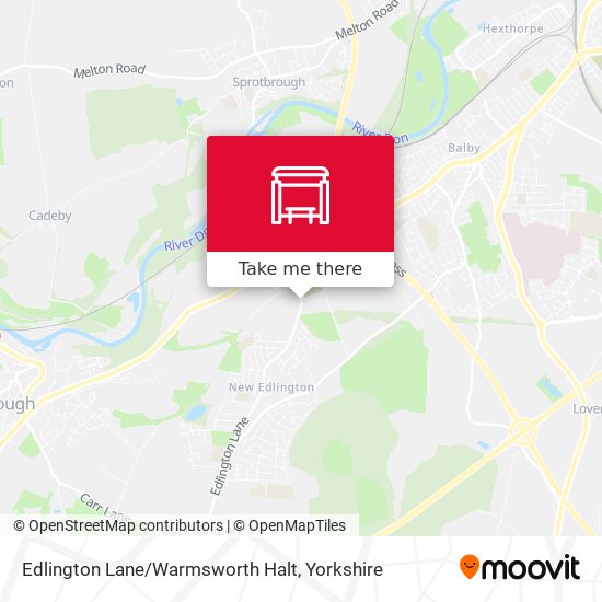 Edlington Lane/Warmsworth Halt map