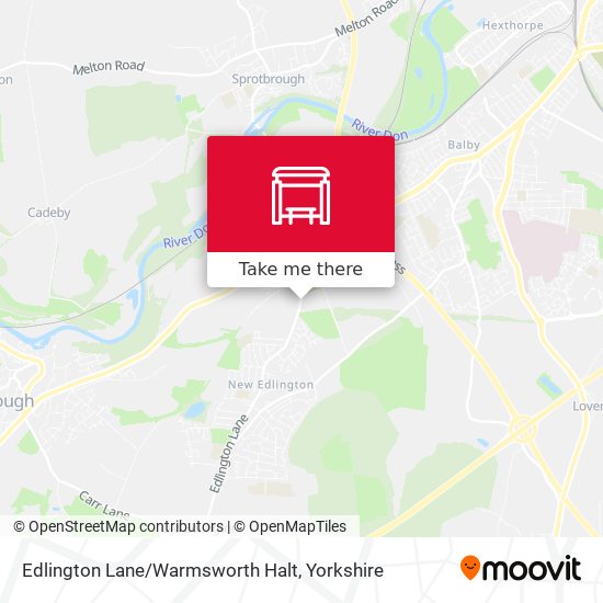 Edlington Lane/Warmsworth Halt map