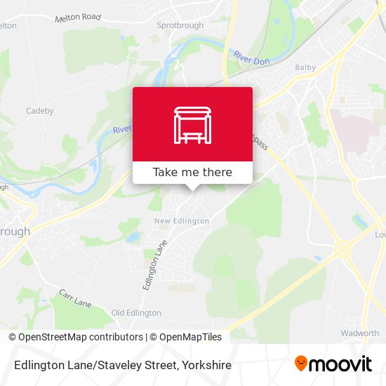 Edlington Lane/Staveley Street map