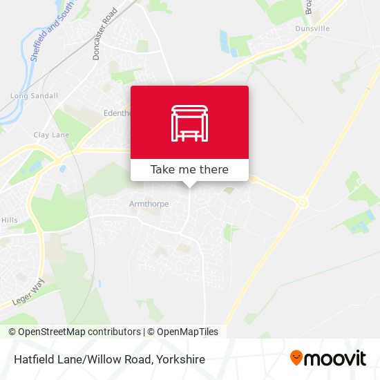 Hatfield Lane/Willow Road map