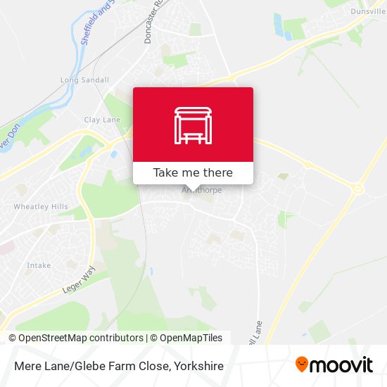 Mere Lane/Glebe Farm Close map