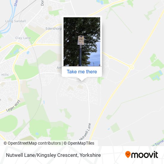 Nutwell Lane/Kingsley Crescent map