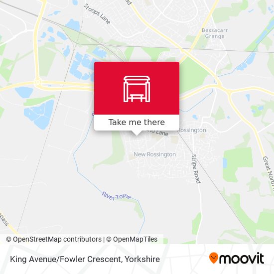King Avenue/Fowler Crescent map