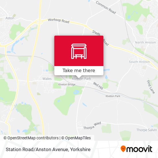 Station Road/Anston Avenue map