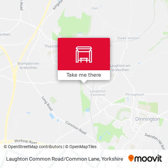 Laughton Common Road / Common Lane map