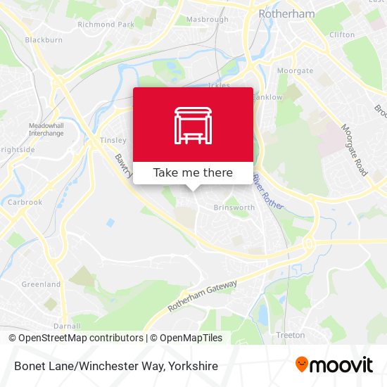 Bonet Lane/Winchester Way map