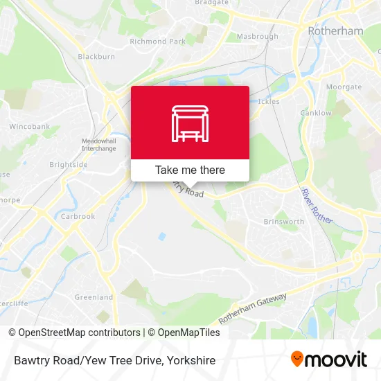 Bawtry Road/Yew Tree Drive map