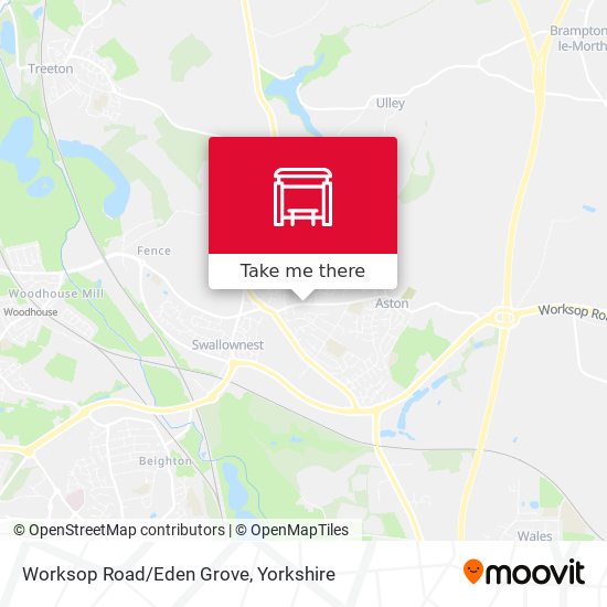 Worksop Road/Eden Grove map