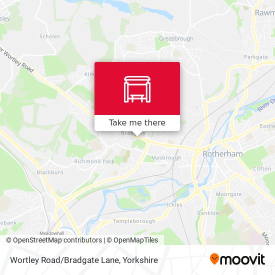 Wortley Road/Bradgate Lane map