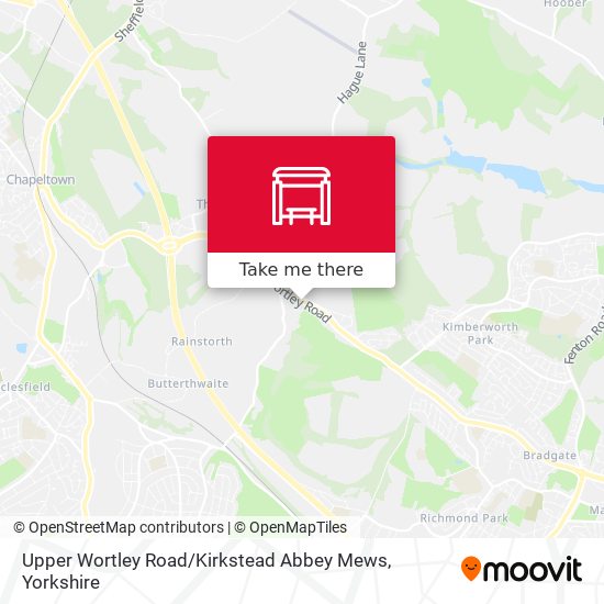 Upper Wortley Road / Kirkstead Abbey Mews map