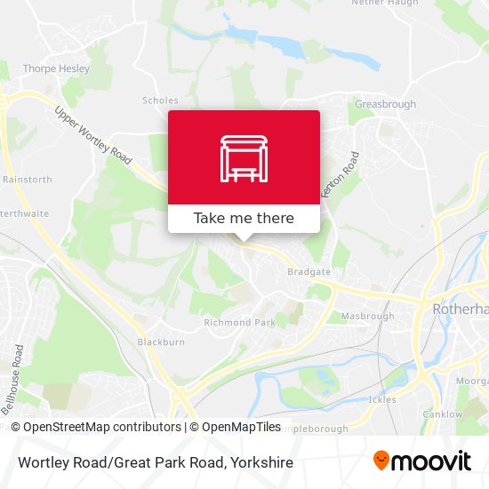 Wortley Road/Great Park Road map