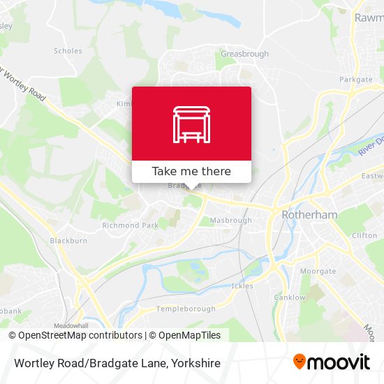 Wortley Road/Bradgate Lane map