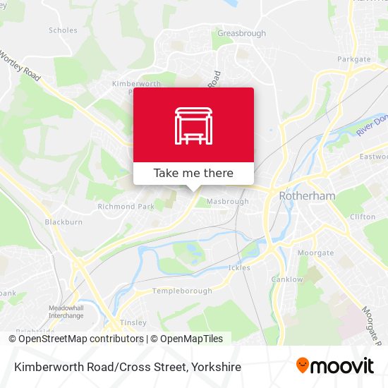 Kimberworth Road/Cross Street map