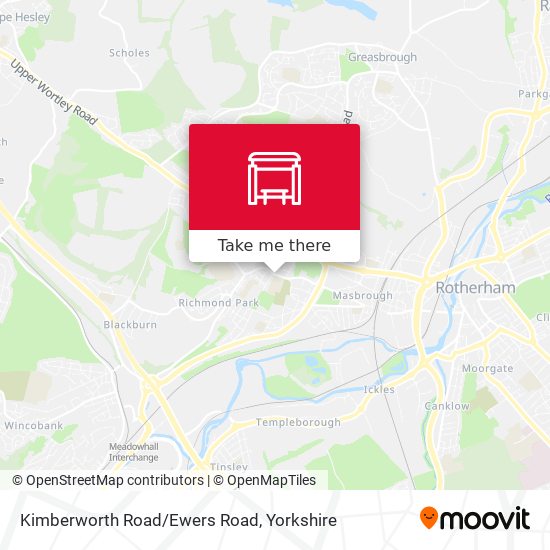 Kimberworth Road/Ewers Road map