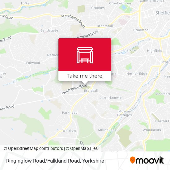Ringinglow Road/Falkland Road map