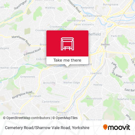 Cemetery Road / Sharrow Vale Road map