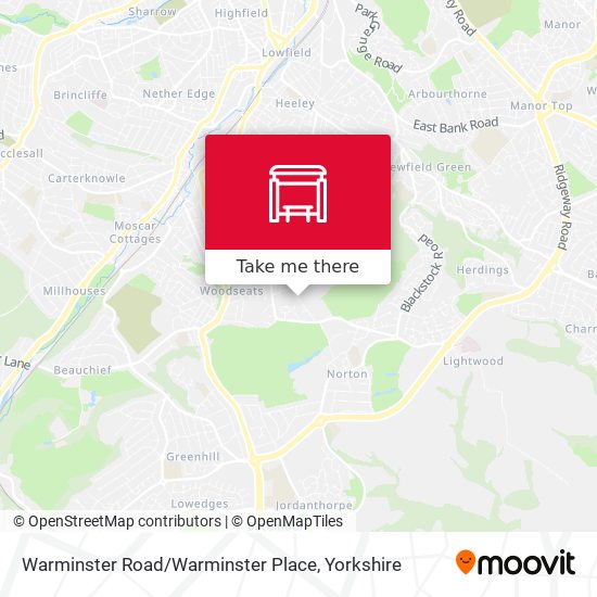 Warminster Road / Warminster Place map