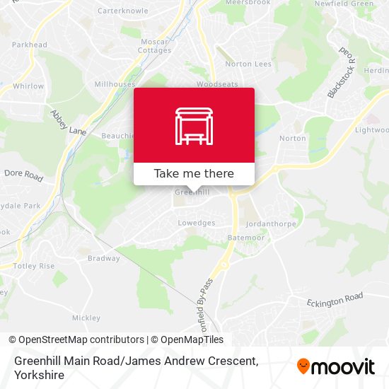 Greenhill Main Road / James Andrew Crescent map