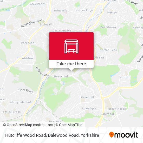 Hutcliffe Wood Road / Dalewood Road map