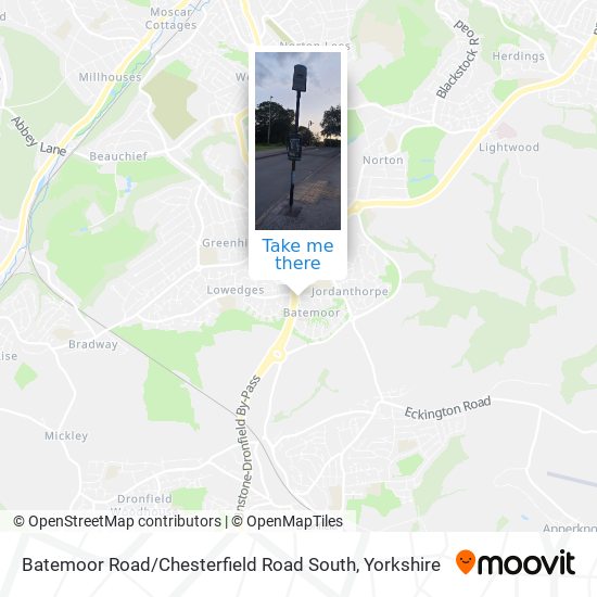Batemoor Road / Chesterfield Road South map