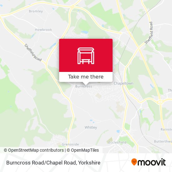 Burncross Road/Chapel Road map