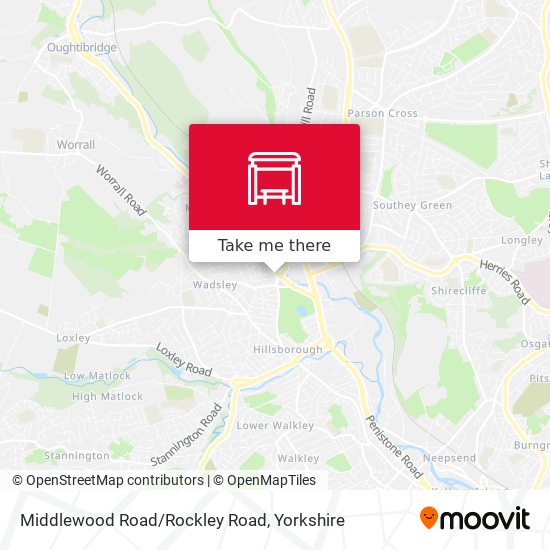 Middlewood Road/Rockley Road map
