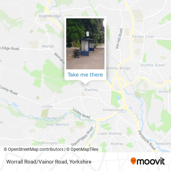 Worrall Road/Vainor Road map