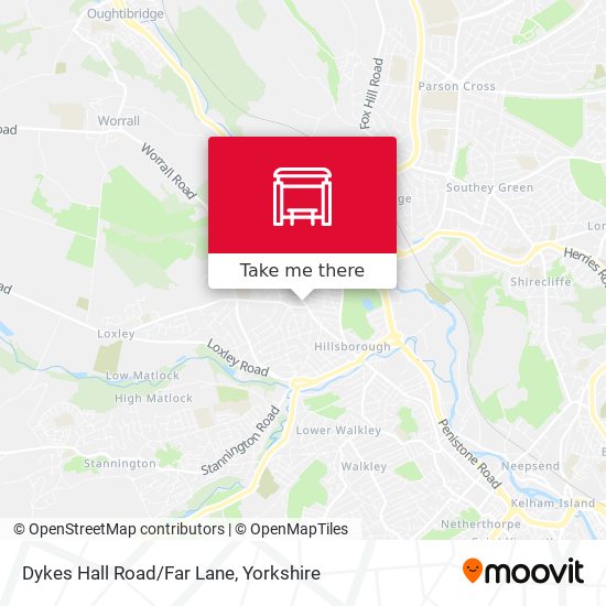 Dykes Hall Road/Far Lane map
