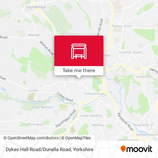 Dykes Hall Road/Dunella Road map