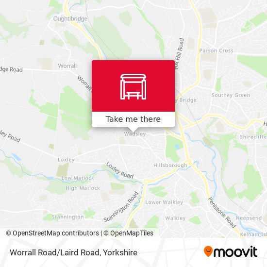 Worrall Road/Laird Road map