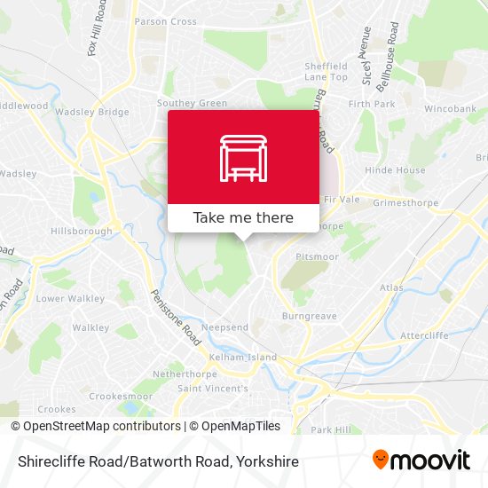 Shirecliffe Road/Batworth Road map