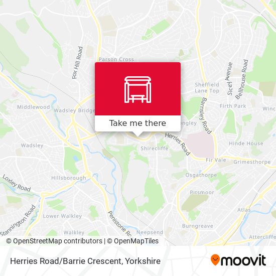 Herries Road/Barrie Crescent map