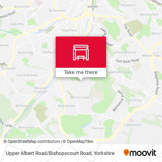 Upper Albert Road / Bishopscourt Road map