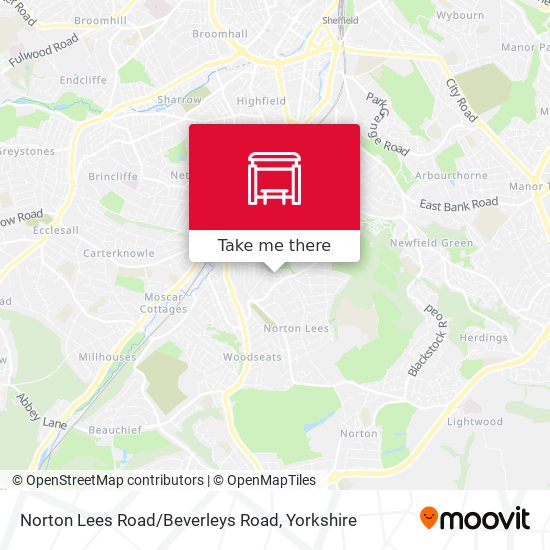 Norton Lees Road / Beverleys Road map