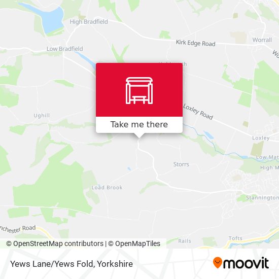 Yews Lane/Yews Fold map