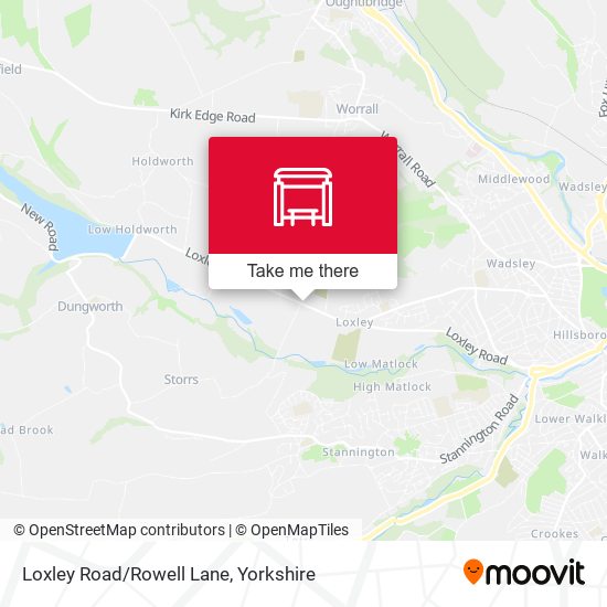 Loxley Road/Rowell Lane map