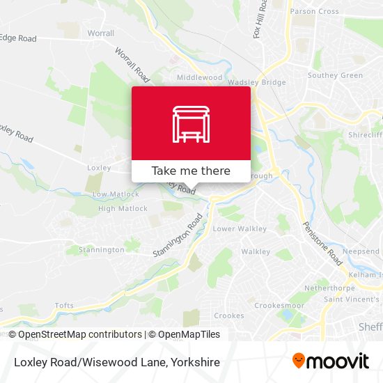 Loxley Road/Wisewood Lane map