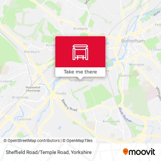 Sheffield Road/Temple Road map