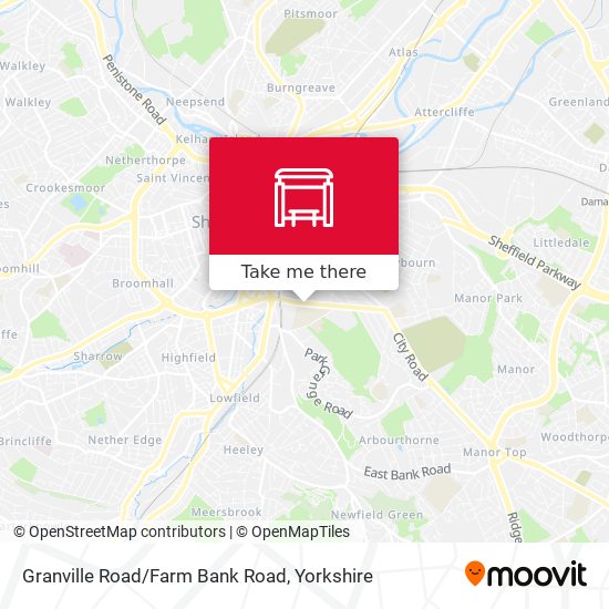 Granville Road/Farm Bank Road map